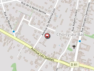 Carte de La Poste à Choisy-au-bac