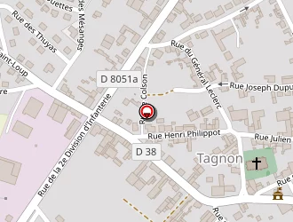 Carte de Vannier à Tagnon