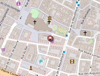 Carte de Cafés Jeanne D'arc à Rouen