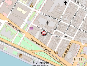 Carte de Le P'tit Ouest à Rouen