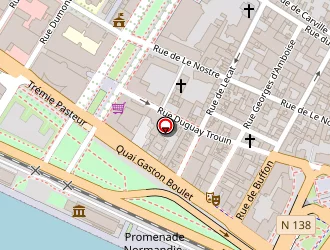 Carte de Plan Focale à Rouen