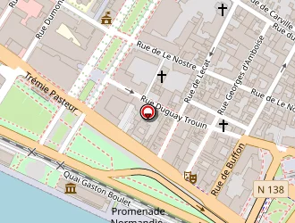 Carte de Hôtel Ibis Rouen Centre Rive Droite à Rouen