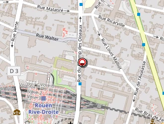 Carte de Alliance Française à Rouen