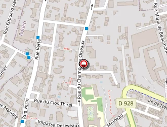 Carte de Douville David à Rouen