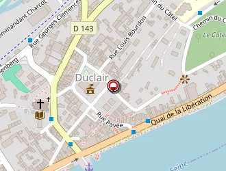 Carte de Au Fil De L'eau à Duclair