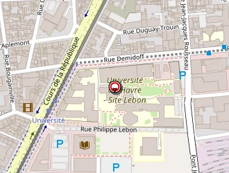 Carte de Complexe Multisport De La Gare à Havre (le)