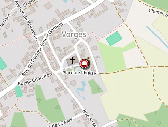 Carte de Choain Virginie à Vorges