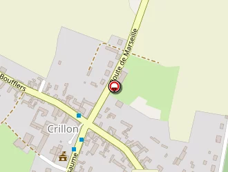 Carte de Cozette à Crillon