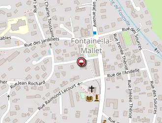 Carte de La Fontaine Fleurie à Fontaine-la-mallet