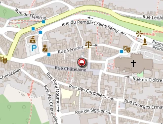 Carte de Rue Des Epiciers à Laon