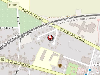 Carte de C.c.a.s (centre Communal D'action Sociale) à Laon