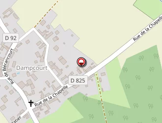 Carte de Rocher à Marest-dampcourt