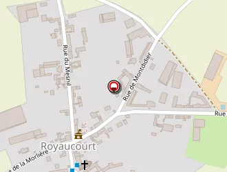 Carte de Floury Bernard à Royaucourt