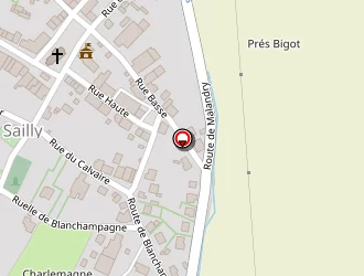 Carte de La Tuilerie à Sailly