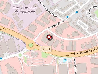 Carte de Le Dauphin Bleu à Tourlaville