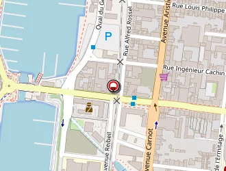 Carte de Commissariat Central à Cherbourg-octeville