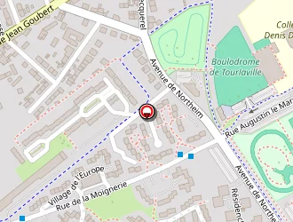 Carte de Bourdin-potier à Tourlaville