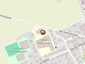 Carte de Collège André Gide à Goderville