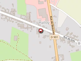 Carte de Le Davou à Halloy
