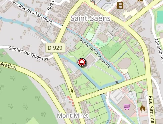 Carte de Bertin David à Saint-saëns