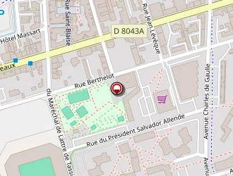 Carte de Sedan Gymnique à Sedan