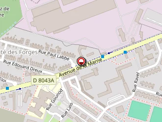 Carte de Stade Andre Victoor à Sedan