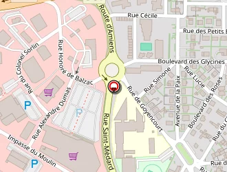 Carte de La Halle à Roye