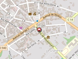 Carte de L'instant Beauté à Étretat