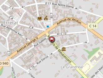 Carte de La Poste à Étretat