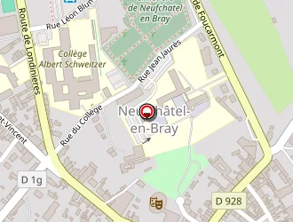 Carte de Le Tribunal à Neufchâtel-en-bray