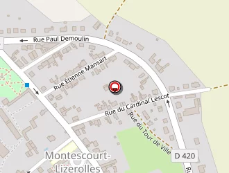 Carte de Mairie à Montescourt-lizerolles