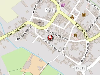 Carte de Lemaire Fantin à Nesle