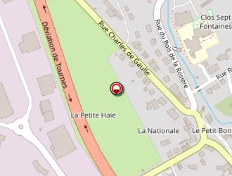 Carte de Canjaere à Tournes