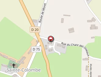 Carte de Lully' Belle à Sainte-colombe