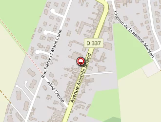 Carte de Collège Aristide Briand à Chaulnes