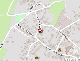 Carte de Saint Germain à Beaucamps-le-vieux