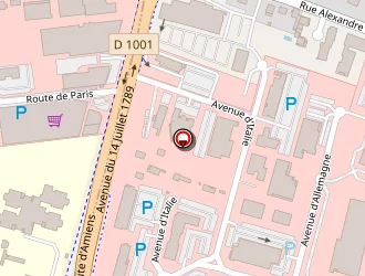 Carte de Gérard Philippe à Amiens