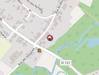 Carte de Les Roulottes Omignon à Vermand