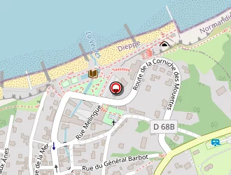 Carte de Camping Les Mouettes à Veules-les-roses