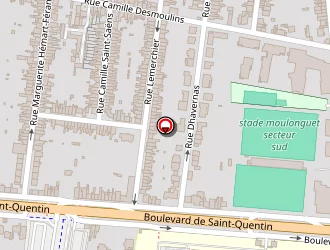 Carte de Lycée Edouard Gand à Amiens