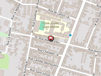 Carte de Lycée Saint Martin à Amiens