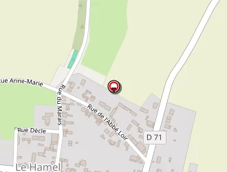 Carte de La Poste à Hamel (le)