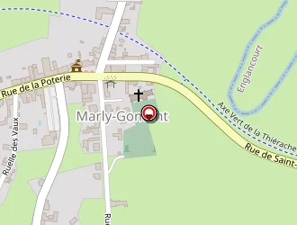 Carte de La Poste à Marly-gomont