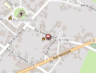 Carte de Chez Sandrine à Buironfosse