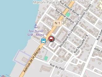 Carte de Super U à Saint-laurent-du-maroni