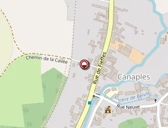 Carte de Ecole à Canaples