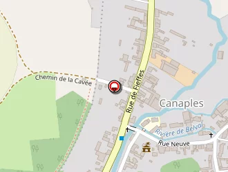 Carte de La Poste à Canaples