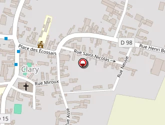 Carte de Salle Des Fetes à Clary