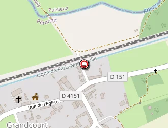 Carte de Lambert Gérard à Grandcourt