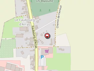 Carte de Point P à Bapaume